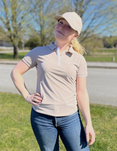 Equestrian stockholm polo shirt sand
